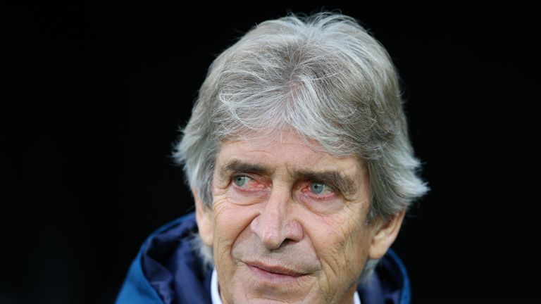 Manuel Pellegrini during the Premier League match between Newcastle United and West Ham United at St. James Park on December 1, 2018 in Newcastle upon Tyne, United Kingdom.