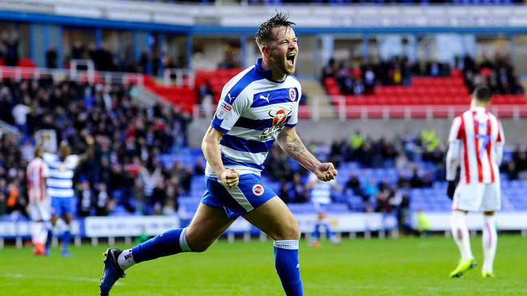 Marc McNulty celebrates scoring for Reading