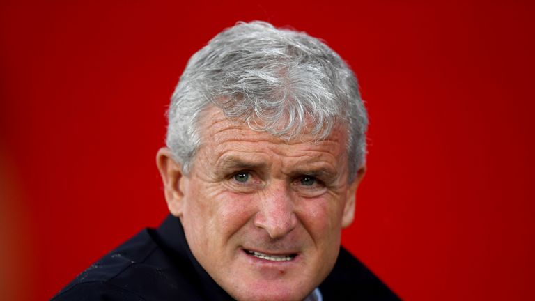 Mark Hughes prior to the Premier League match between Southampton and Watford at St Mary's Stadium on November 10, 2018