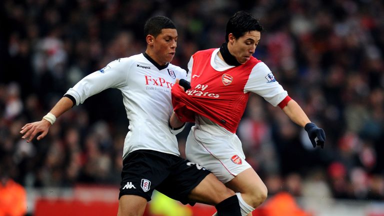 during the Barclays Premier League match between Arsenal and Fulham at the Emirates Stadium on December 4, 2010 in London, England.