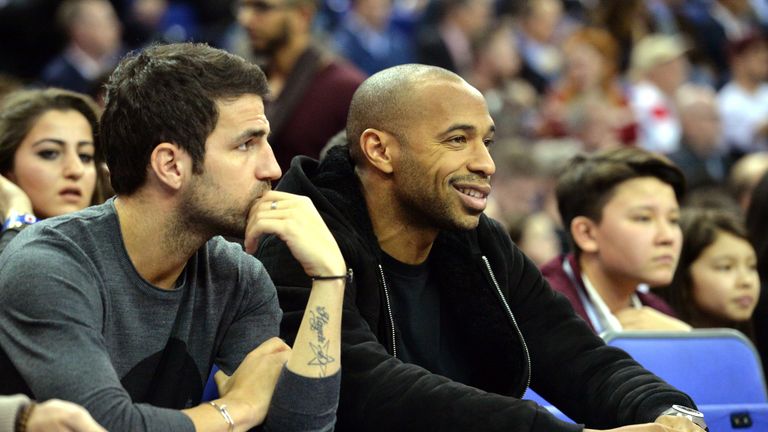 Chelsea midfielder Cesc Fabregas and Monaco boss Thierry Henry played together at Arsenal