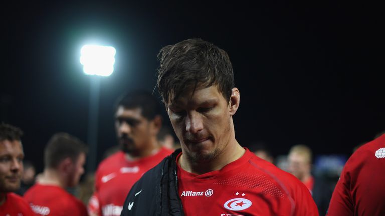 EXETER, ENGLAND - DECEMBER 22: during the Gallagher Premiership Rugby match between Exeter Chiefs and Saracens at Sandy Park on December 22, 2018 in Exeter, United Kingdom. (Photo by Harry Trump/Getty Images)