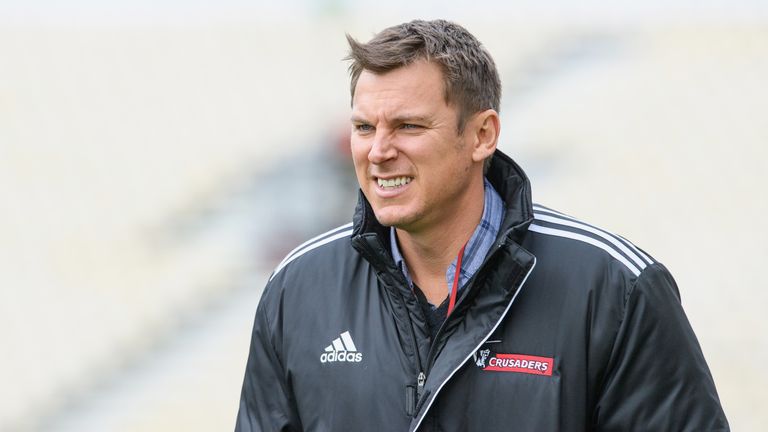 Brad Mooar has been part of the Crusaders' coaching staff which has won back-to-back Super Rugby titles