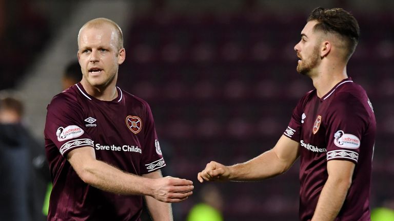 Steven Naismith scored as Hearts returned to winning ways in the league against Hamilton on Boxing Day