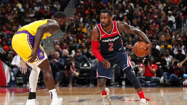 lakers wizards nba