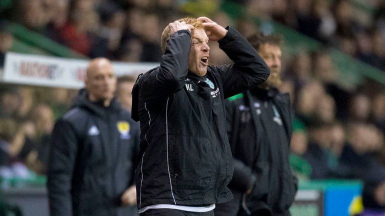 Neil Lennon's side were 2-0 winners over Celtic on Sunday
