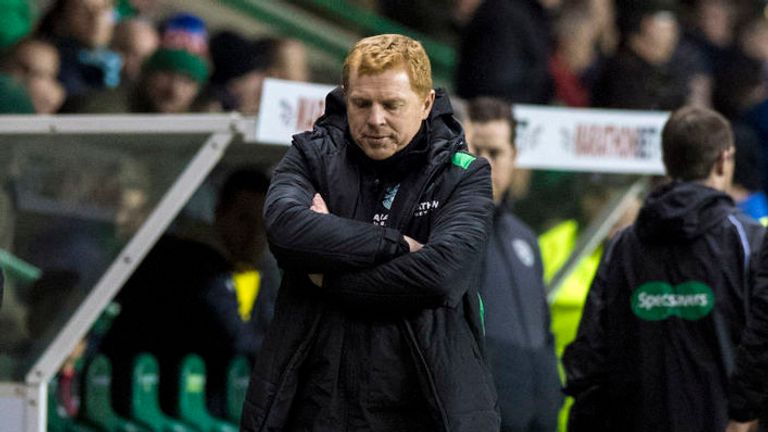Neil Lennon was unimpressed with his attacking players' commitment