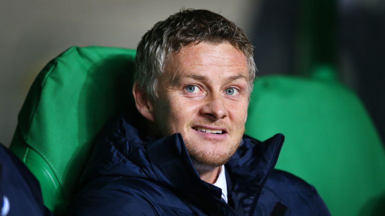 GLASGOW, SCOTLAND - NOVEMBER 05:  Ole Gunnar Solskjaer manager of Molde looks on during the UEFA Europa League match between Celtic FC and Molde FK at Celtic Park on November 5, 2015 in Glasgow, Scotland.