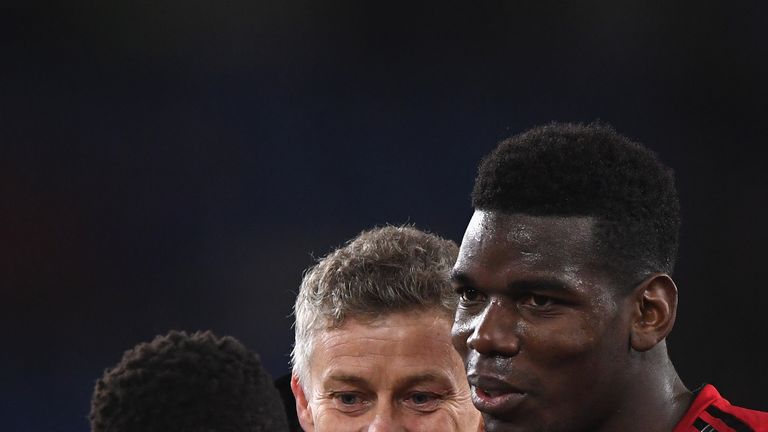 Ole Gunnar Solskjaer and Paul Pogba