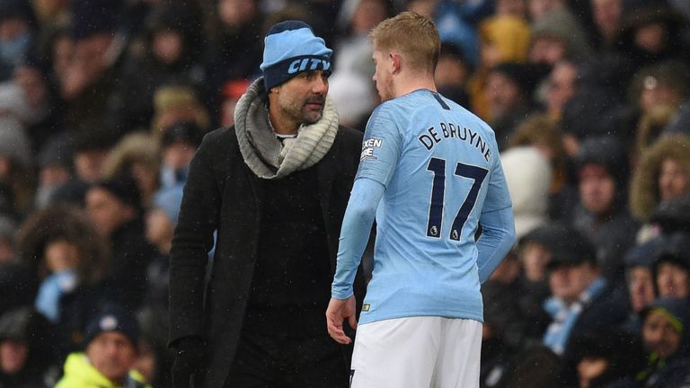 Pep could play Kevin De Bruyne against Leicester 