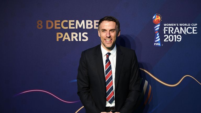 England Women World Cup draw Phil Neville