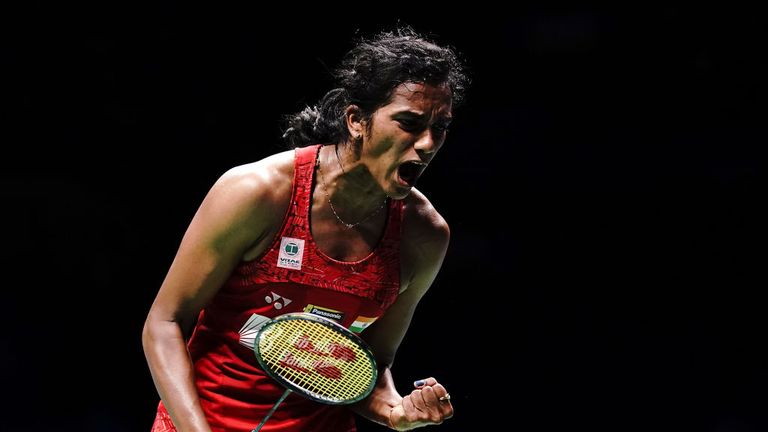 India's PV Sindhu on August 4, 2018 in Nanjing, China.