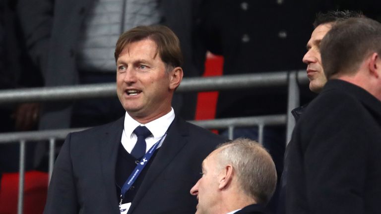Ralph Hasenhuttl was in the stands to watch Southampton face Tottenham