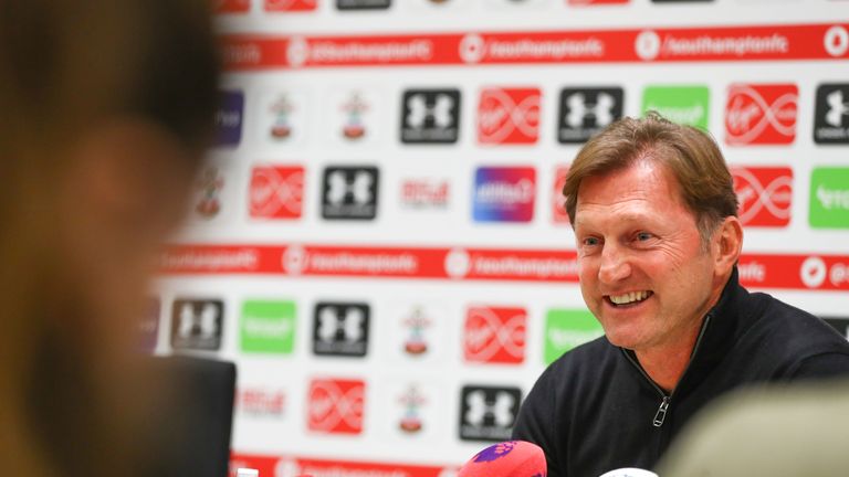 New Southampton manager Ralph Hasenhuttl during his first press conference