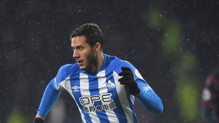 Ramadan Sobhi has featured just four times off the bench for Huddersfield in the Premier League this season 