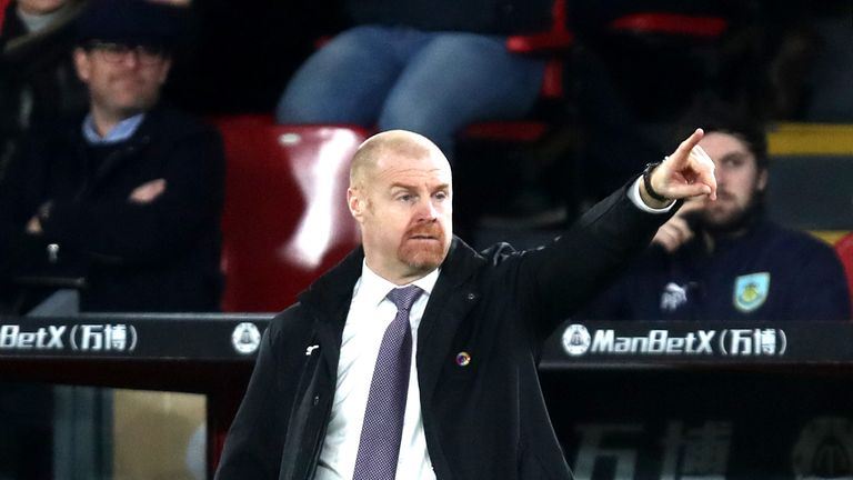 Sean Dyche during the Premier League match between Crystal Palace and Burnley FC at Selhurst Park on December 1, 2018 in London, United Kingdom