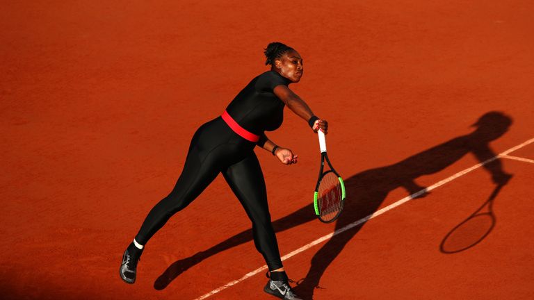 Serena Williams wore a 'catsuit' at the French Open