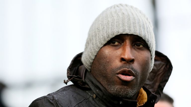 Macclesfield Town manager Sol Campbell during the Sky Bet League Two match at Moss Rose, Macclesfield. PRESS ASSOCIATION Photo. Picture date: Saturday December 15, 2018. See PA story SOCCER Macclesfield. Photo credit should read: Richard Sellers/PA Wire. RESTRICTIONS: EDITORIAL USE ONLY No use with unauthorised audio, video, data, fixture lists, club/league logos or "live" services. Online in-match use limited to 120 images, no video emulation. No use in betting, games or single club/league/player publications.  