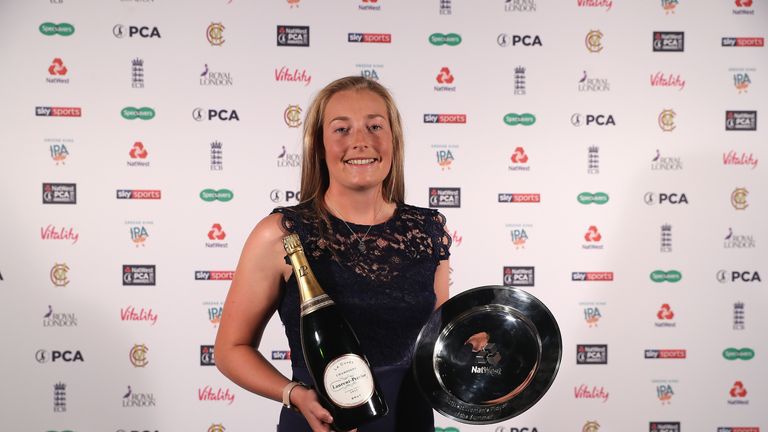 Sophie Ecclestone was named the PCA's Women's Player of the Year for 2018