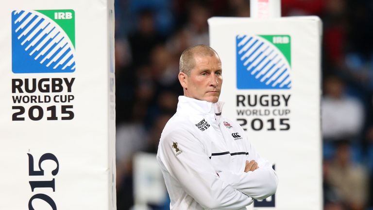 during the 2015 Rugby World Cup Pool A match between England and Uruguay at Manchester City Stadium on October 10, 2015 in Manchester, United Kingdom.