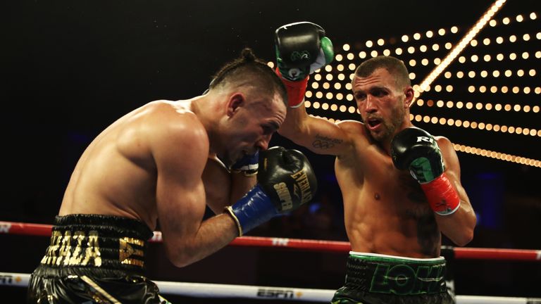 Vasiliy Lomachenko punches Jose Pedraza 