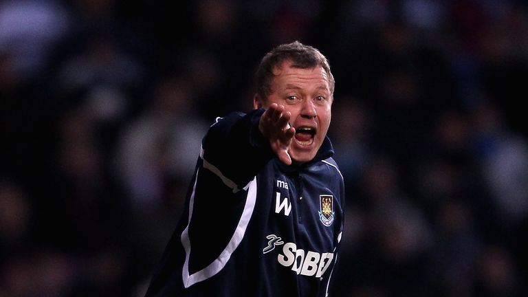 Wally Downes during his time on backroom staff at West Ham