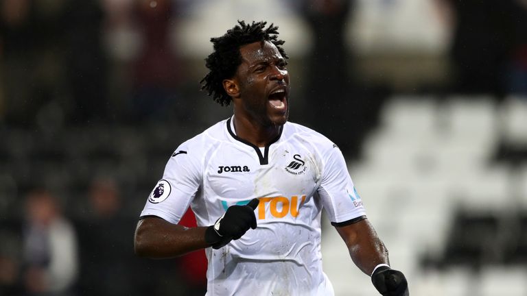  during The Emirates FA Cup Third Round Replay between Swansea City and Wolverhampton Wanderers at Liberty Stadium on January 17, 2018 in Swansea, Wales.