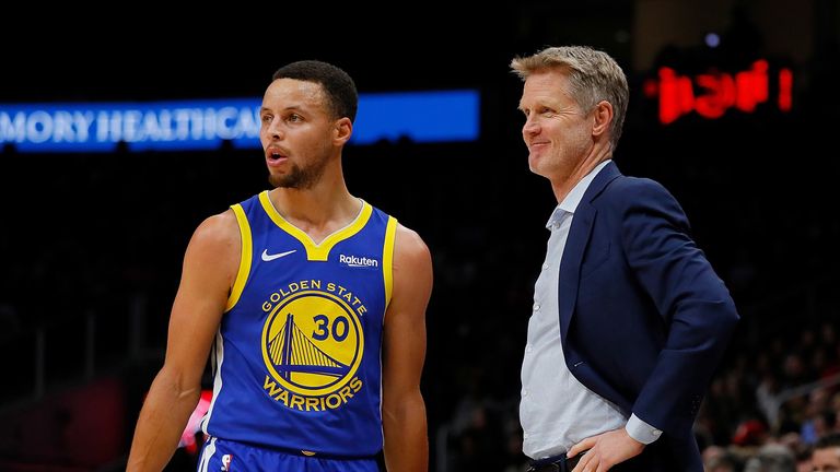 Stephen Curry's play has coach Steve Kerr smiling