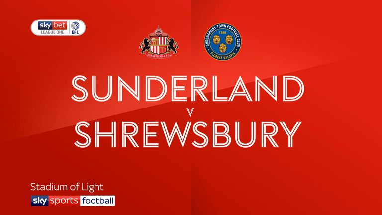 Sunderland vs Shrewsbury in League One