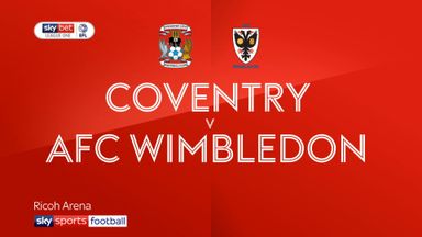 Coventry 1-1 AFC Wimbledon