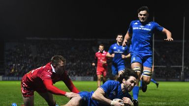 Barry Daly was among the try scorers as Leinster edged past Scarlets on Friday