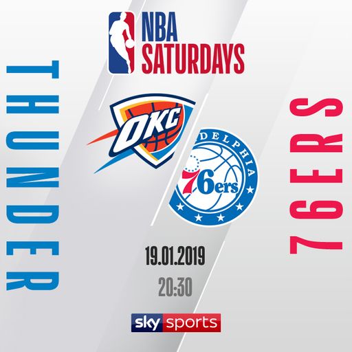Watch Thunder @ 76ers free on Sky Sports