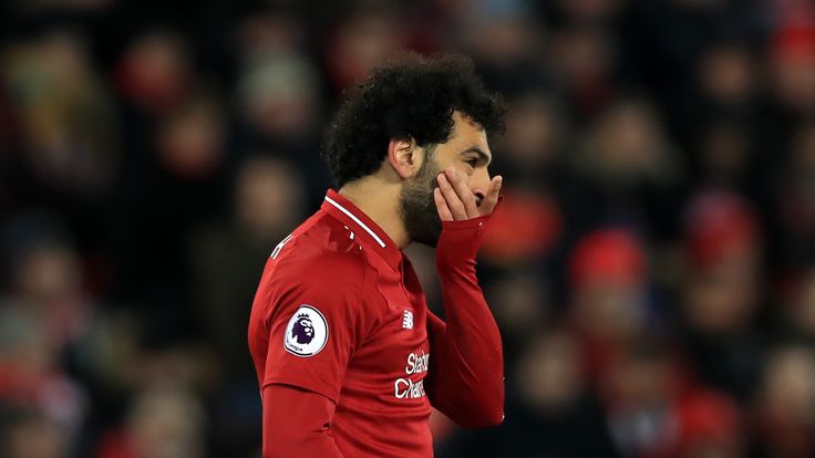 Mohamed Salah was unable to find a breakthrough