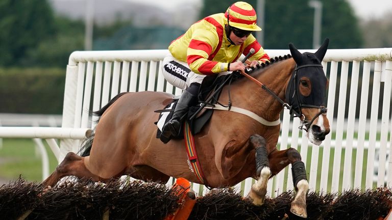 Brandon Castle in winning action at Plumpton