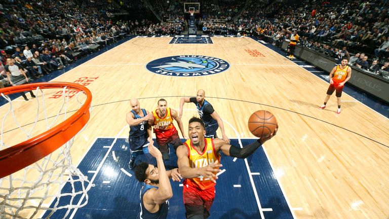 Donovan Mitchell leaves a host of players in his wake