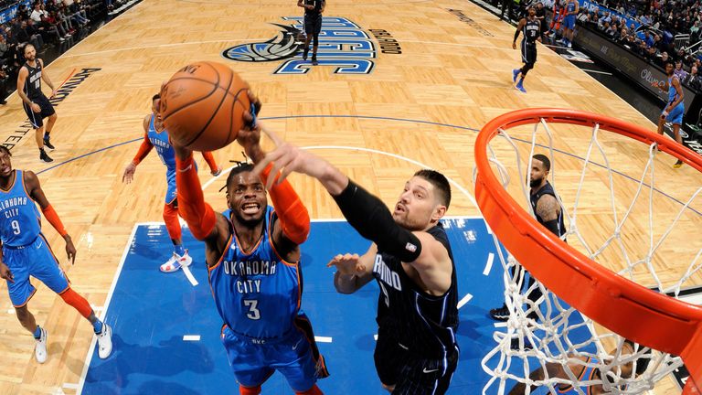 Nerlens Noel claims a rebound