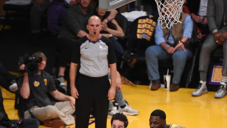 TJ McConnell is guarded by Lance Stephenson