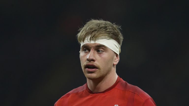 Wales Aaron Wainwright during the Autumn International at The Principality Stadium, Cardiff                                                                                                                                                                                                                                                                                          