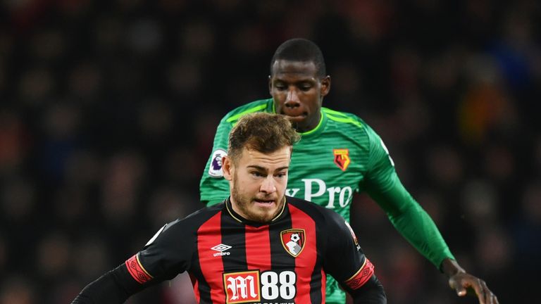 Abdoulaye Doucoure picked up a yellow card after a dangerous challenge on Ryan Fraser