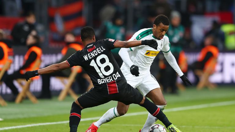 Alassane Plea scored the goal for Borussia Monchengladbach against Bayer Leverkusen