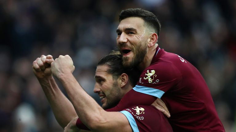 Andy Carroll Robert Snodgrass during the FA Cup Third Round match between West Ham United and Birmingham City at The London Stadium on January 5, 2019 in London, United Kingdom.