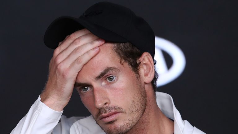 Andy Murray was unable to progress to the second round despite a stirring performance