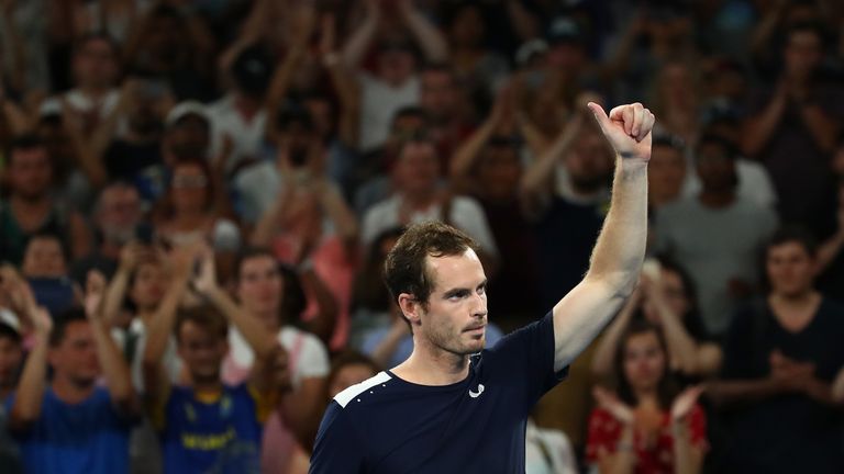 Murray was given huge backing inside the Melbourne Arena