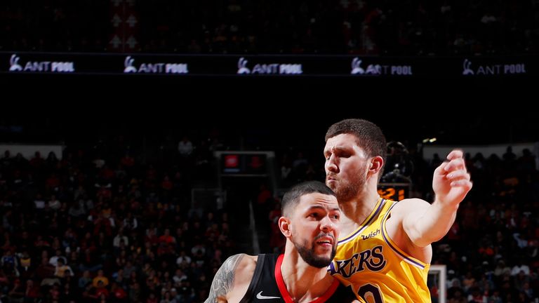 Austin Rivers #25 of the Houston Rockets handles the ball against the Los Angeles Lakers on January 19, 2019 at the Toyota Center in Houston, Texas.