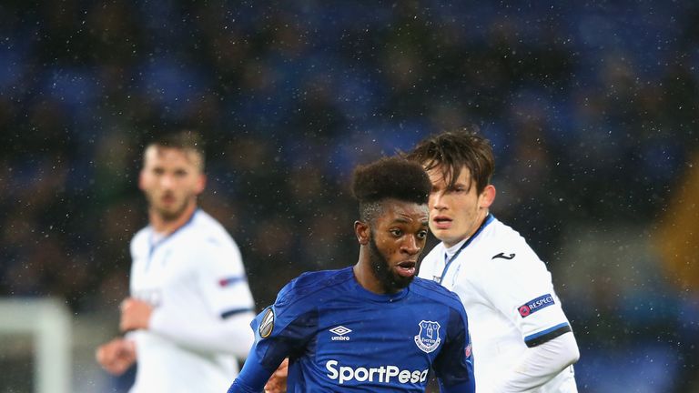 Everton midfielder Beni Baningime