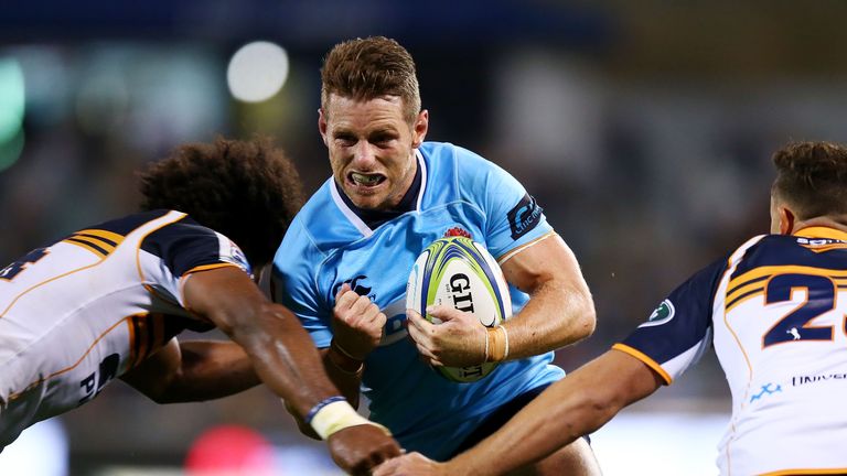 The Waratahs' Bernard Foley in action against the Brumbies in their Super Rugby clash in 2018