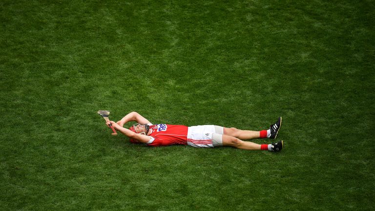 Cooper lies dejected after last summer's loss to Limerick