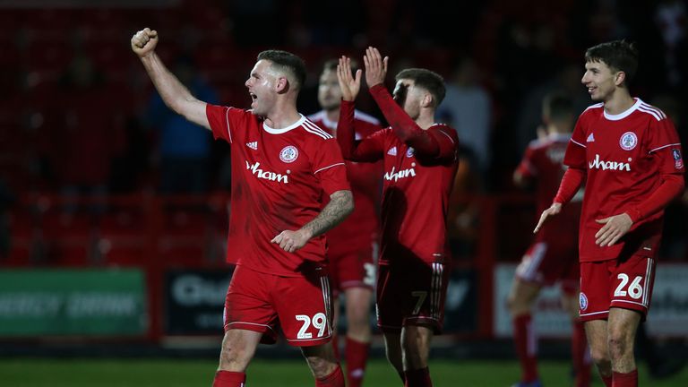  during the FA Cup Third Round match between Accrington Stanley and Ipswich Town at The Crown Ground on January 5, 2019 in Accrington, United Kingdom.