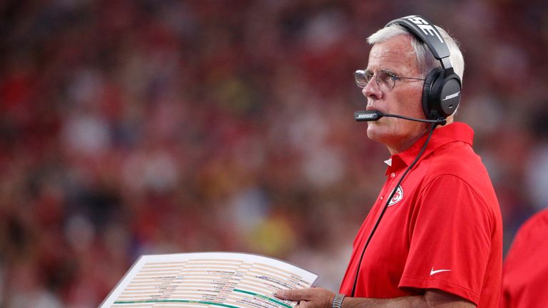 Bob Sutton during the pre-season NFL game at the University of Phoenix Stadium on August 15, 2015 in Glendale, Arizona. 