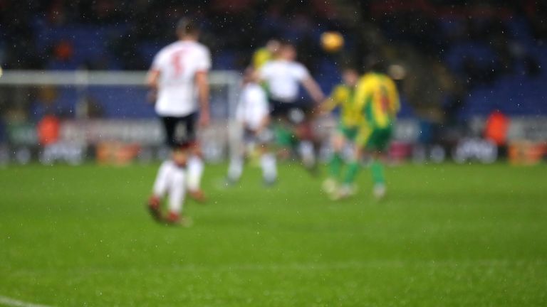 Tennis balls were thrown from the stands ahead of Bolton's game against West Brom